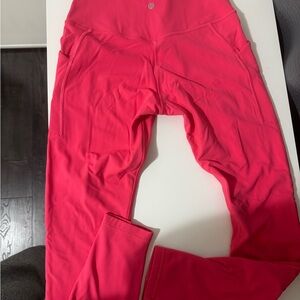 Lululemon Athletica Women's Bright Pink Leggings